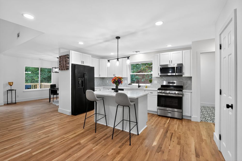 Kitchen after renovation at 1437 Stoneleigh Hill